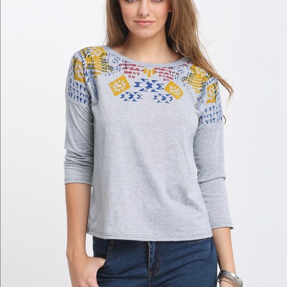 🆕 Geometric Print Top - Picture 6 of 6